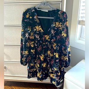 Abercrombie & Fitch floral long sleeve swing dress